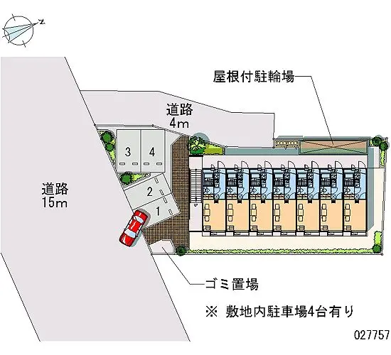 ★手数料０円★八王子市中野上町　月極駐車場（LP）